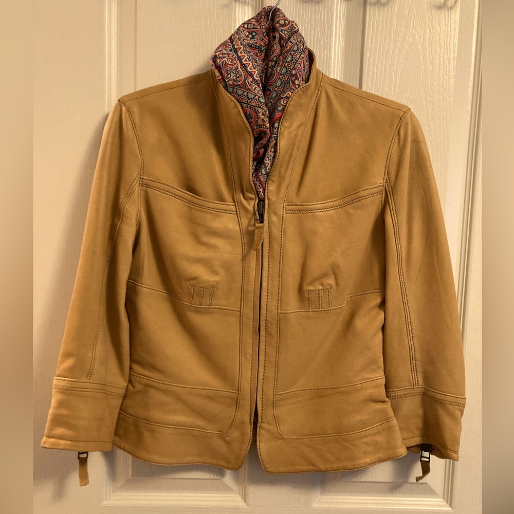 Peruvian Connection Leather Jacket. Butter soft. Amazing details. Size 6